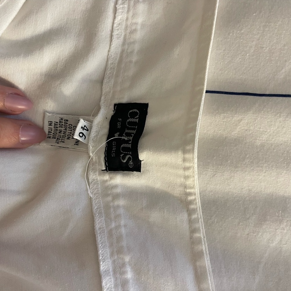 100% Cotton Vintage White Cargo Pants - Picture 4 of 7